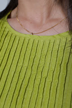 【25SS商品-25120019】コットンシルクピンタックTOP