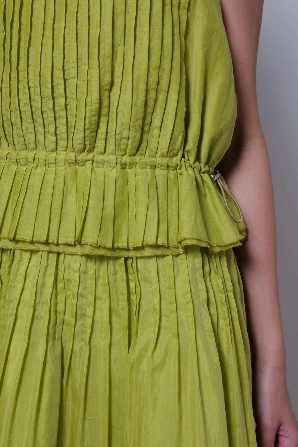 【25SS商品-25120019】コットンシルクピンタックTOP