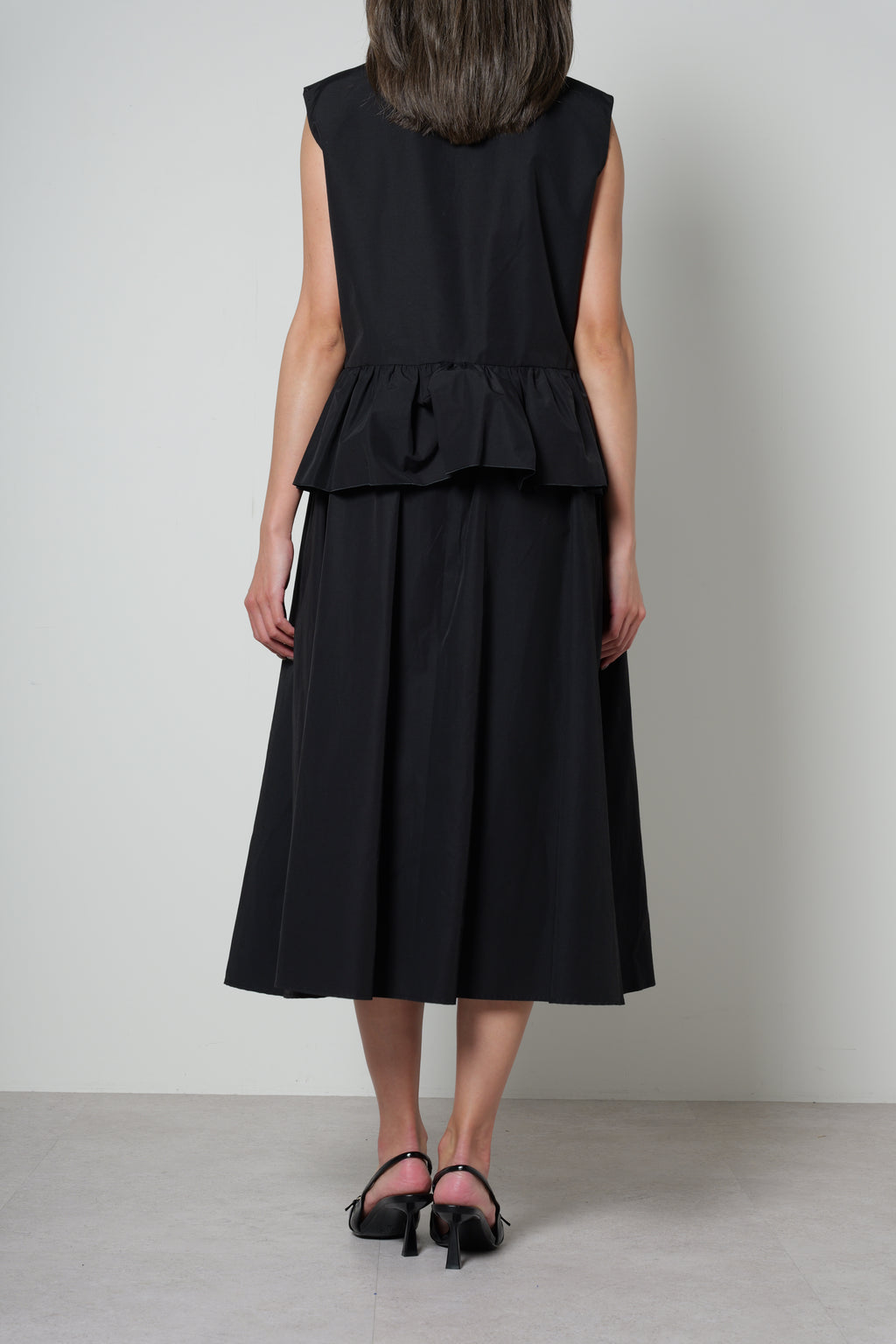 【25SS商品-25120023】ドライコットンナイロンペプラムTOP