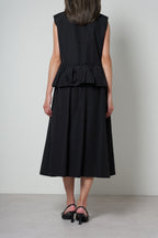 【25SS商品-25120023】ドライコットンナイロンペプラムTOP