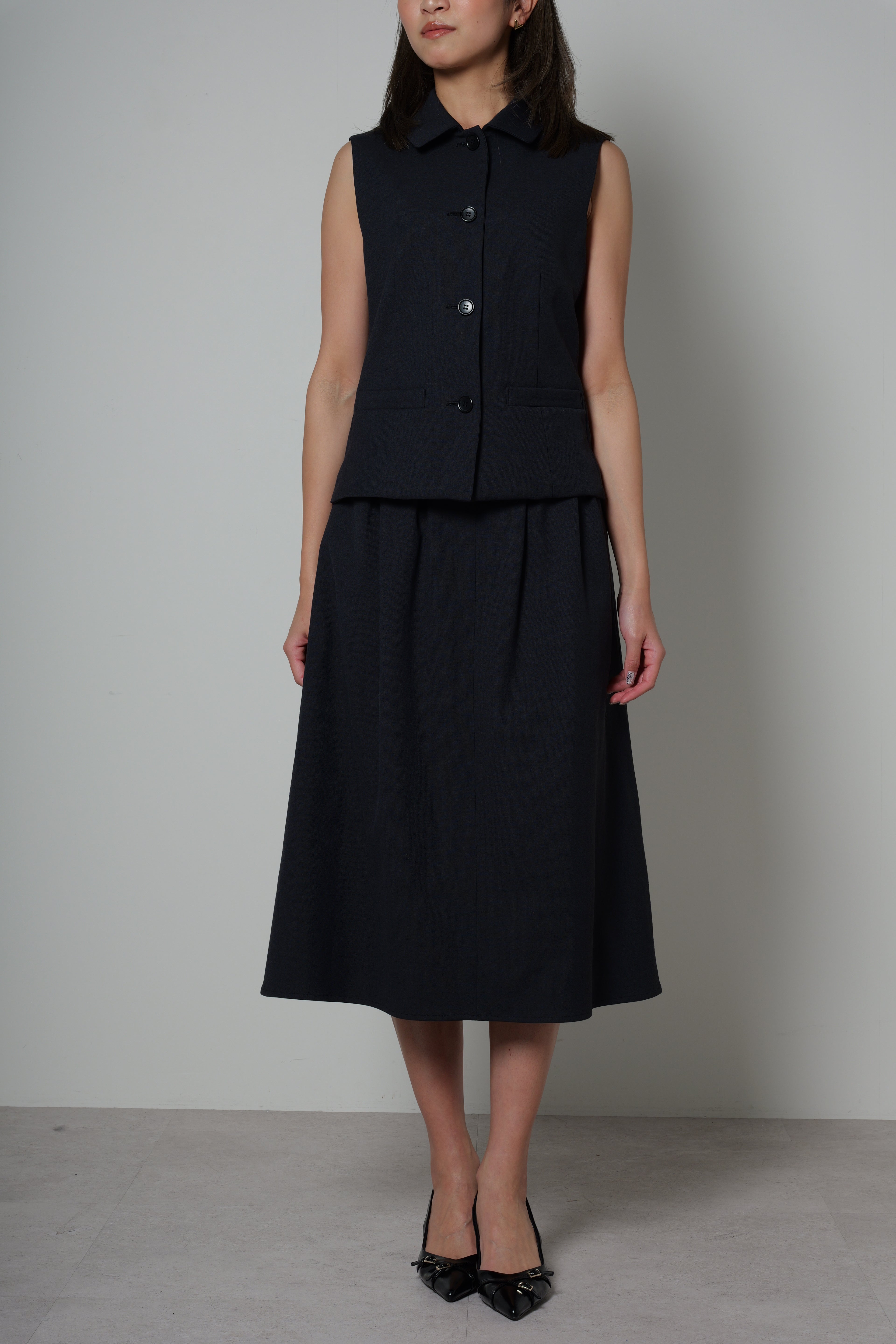 【25SS商品-25123028】ドライオックスウオシャブルジレ