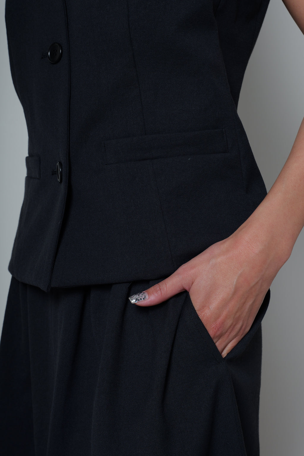 【25SS商品-25123028】ドライオックスウオシャブルジレ