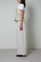 【25SS商品-25828020】タフタコンビネーション Tシャツ