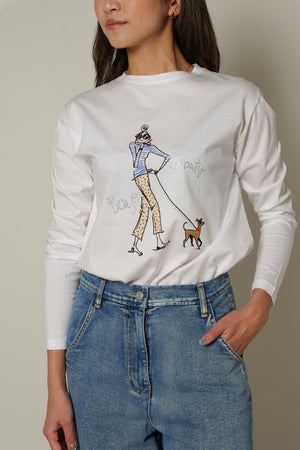 【25SS商品-25828025】ガールロングスリーブTシャツ