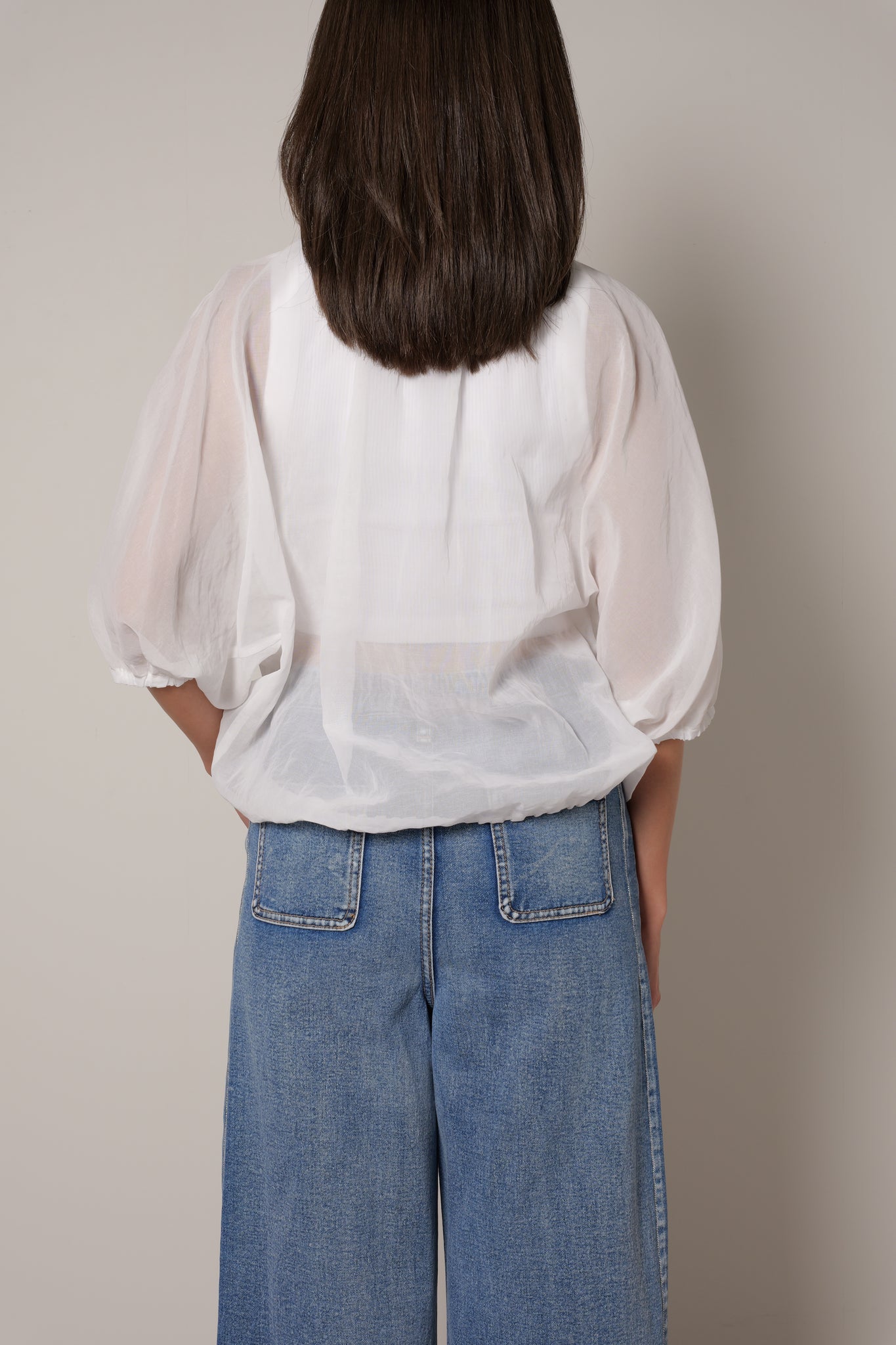 【25SS商品-25120022】コットンオーガンザとロストTOP