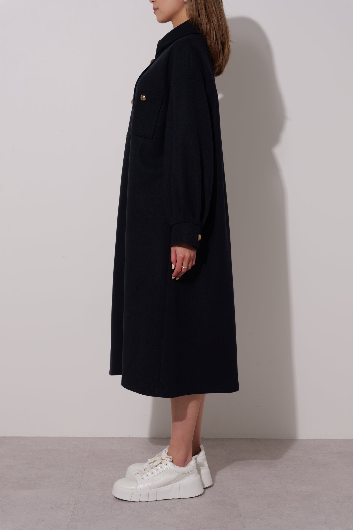 【25AW商品-25146011】コンフォートロングシャツコート