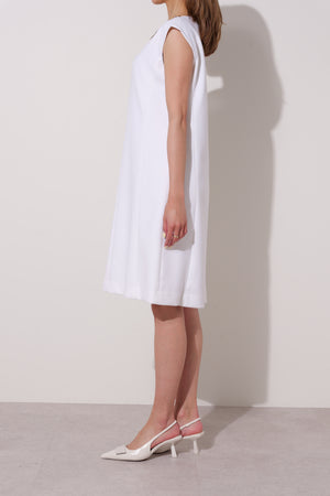 【25AW商品-25146006】ストレッチダブルクロスドレス