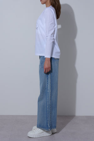 【25AW予約商品-25848000】ツイードドレスガールロングスリーブTシャツ