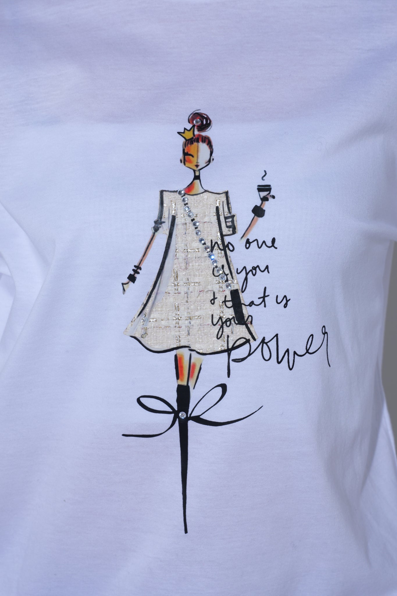 【25AW予約商品-25848000】ツイードドレスガールロングスリーブTシャツ