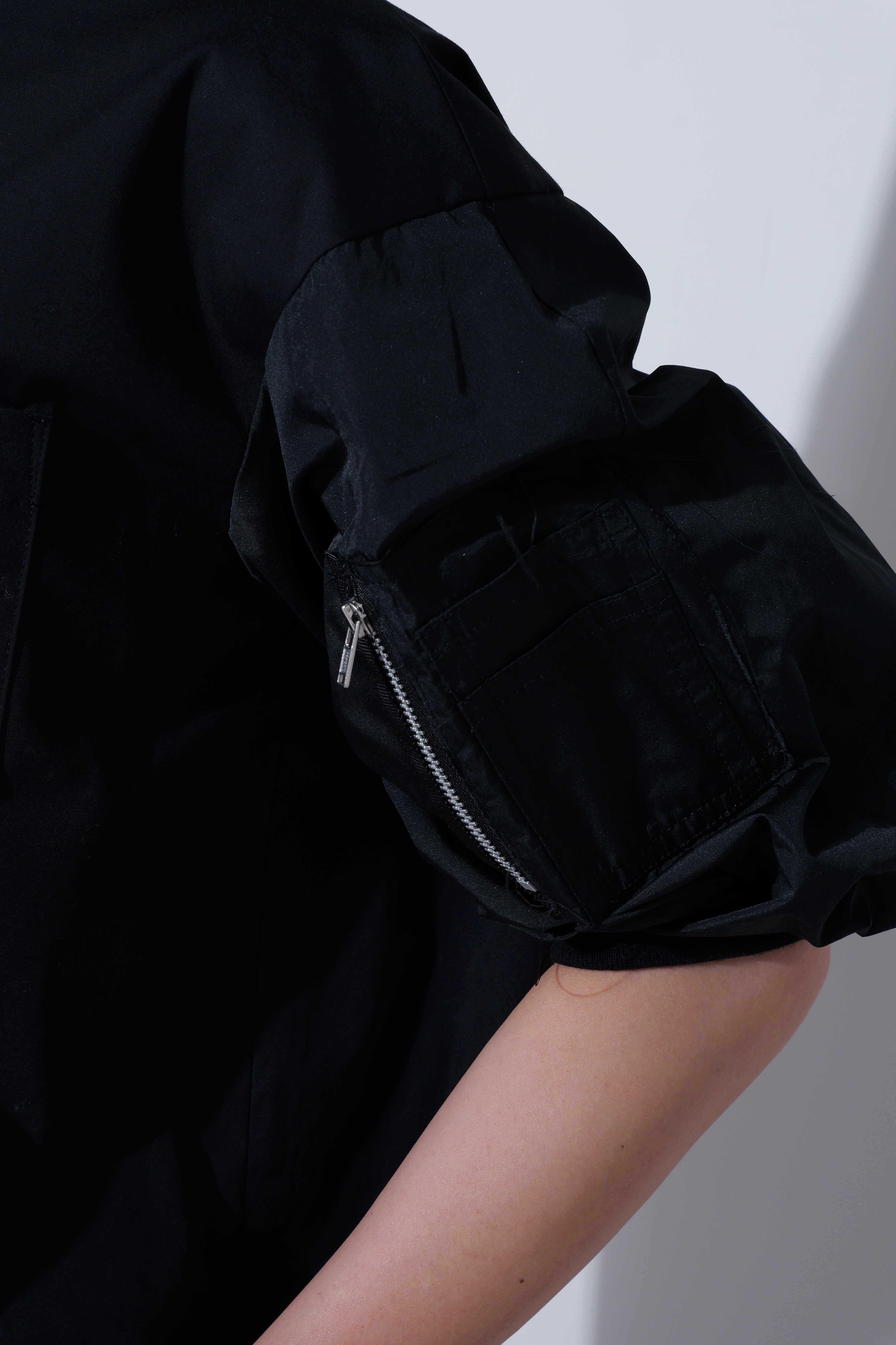 【25AW商品-25140001】タフタパフスリーブシャツ