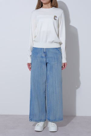 【25AW商品-25348055】ライン入りスリーブプルオーバー