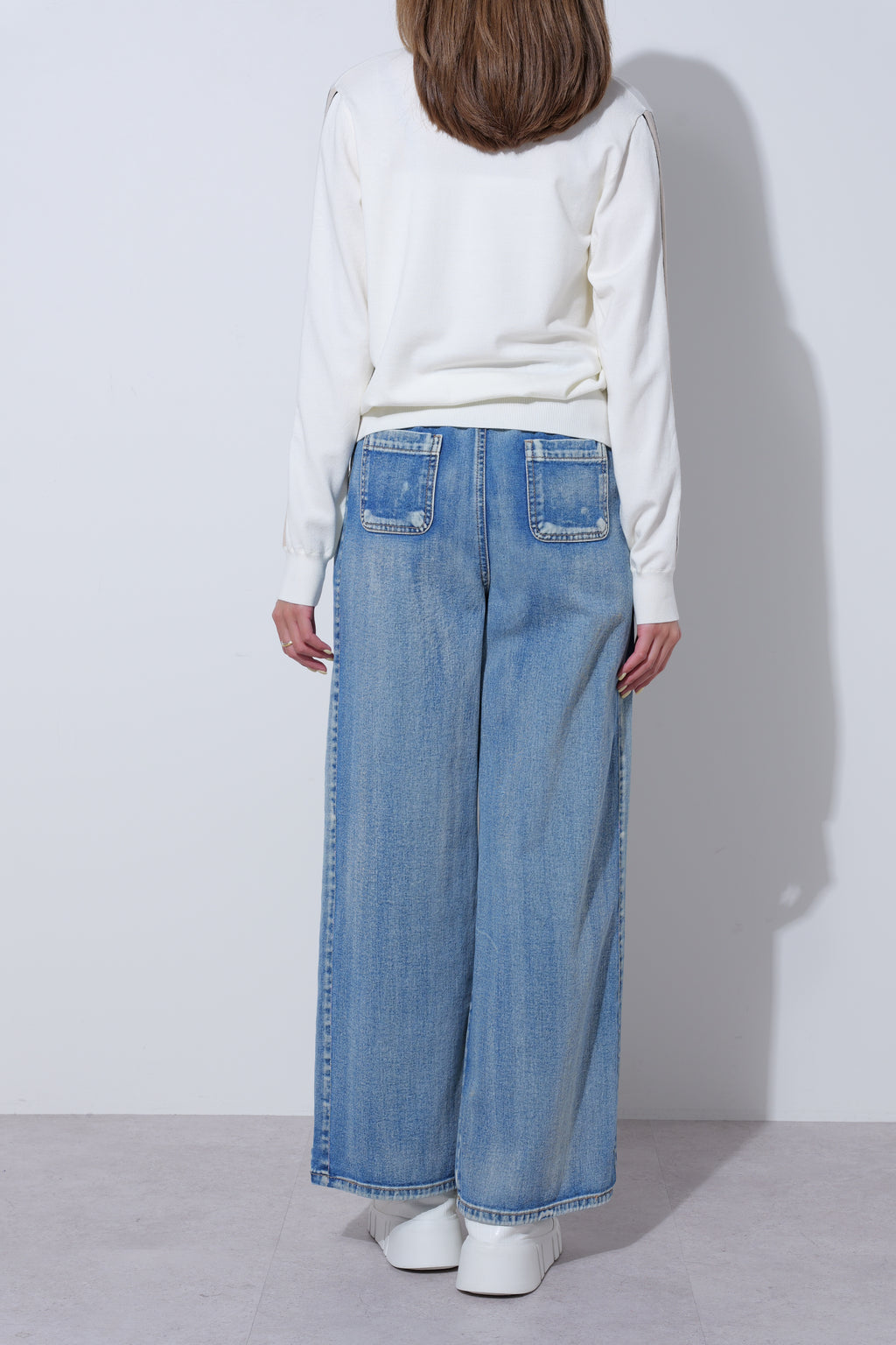 【25AW商品-25348055】ライン入りスリーブプルオーバー