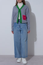 【25AW商品-25348036】スマイルポケットカーディガン