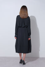 【25AW商品-25840000】ヴィスコースギャザーカットソー