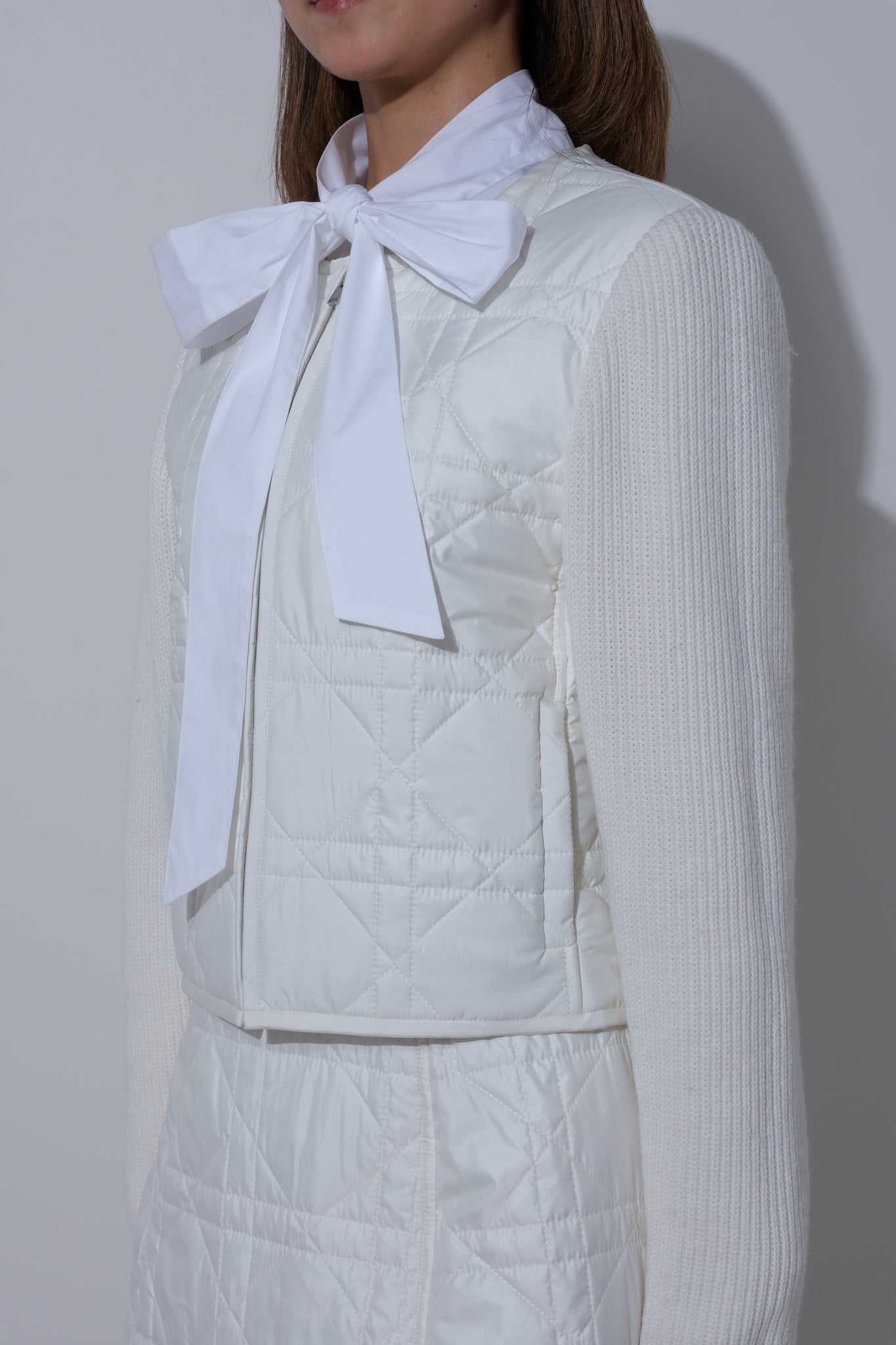 【25AW商品-25143013】シルキータフタキルティングジャケット