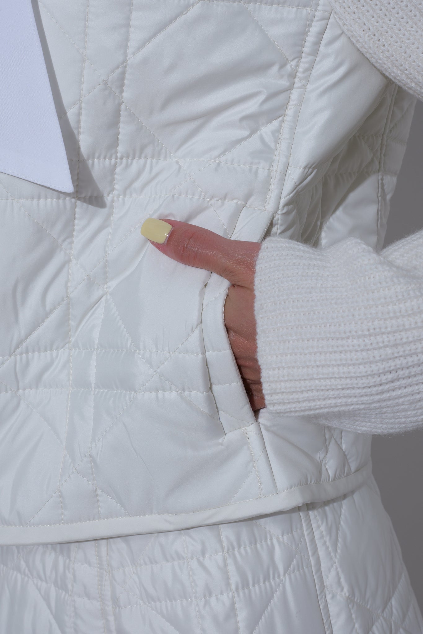 【25AW商品-25143013】シルキータフタキルティングジャケット