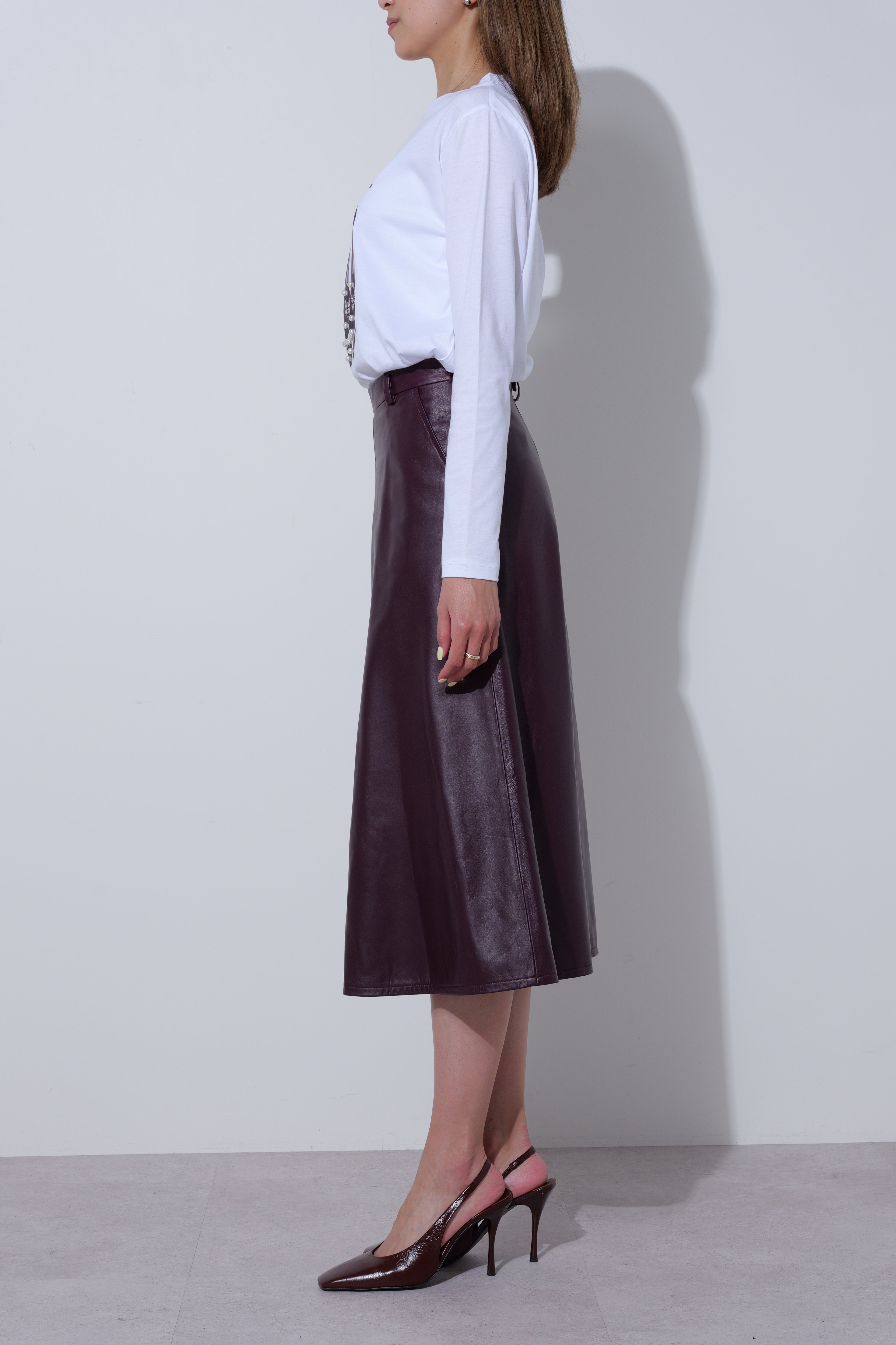 【25AW商品-25848001】エレガントシューズロングスリーブTシャツ