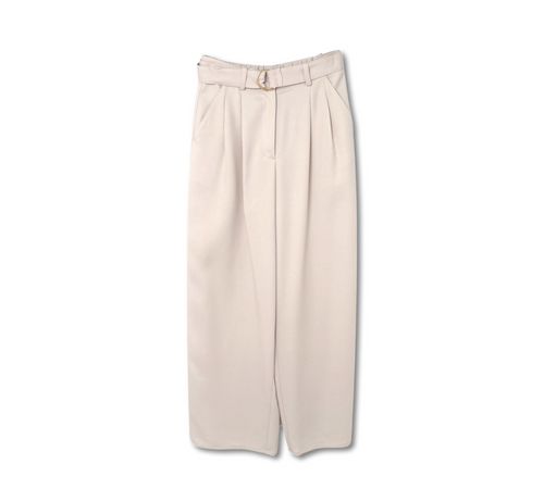 【23154012】ベルト付きワイドパンツ