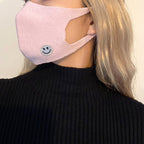 【21SS商品】3D STRETCH MASK・SMILE MOTIF   L,GRAY/PINK