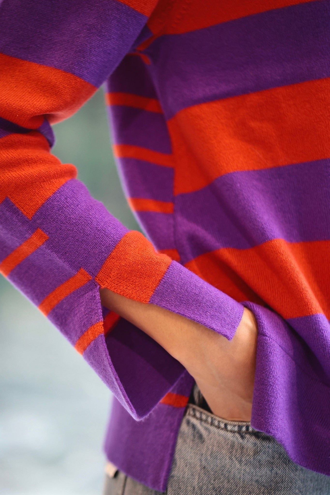 【22AW SALE 商品】Striped Knit Cardigan
