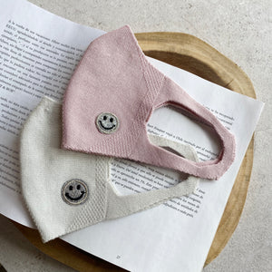 【21SS商品】3D STRETCH MASK・SMILE MOTIF   L,GRAY/PINK