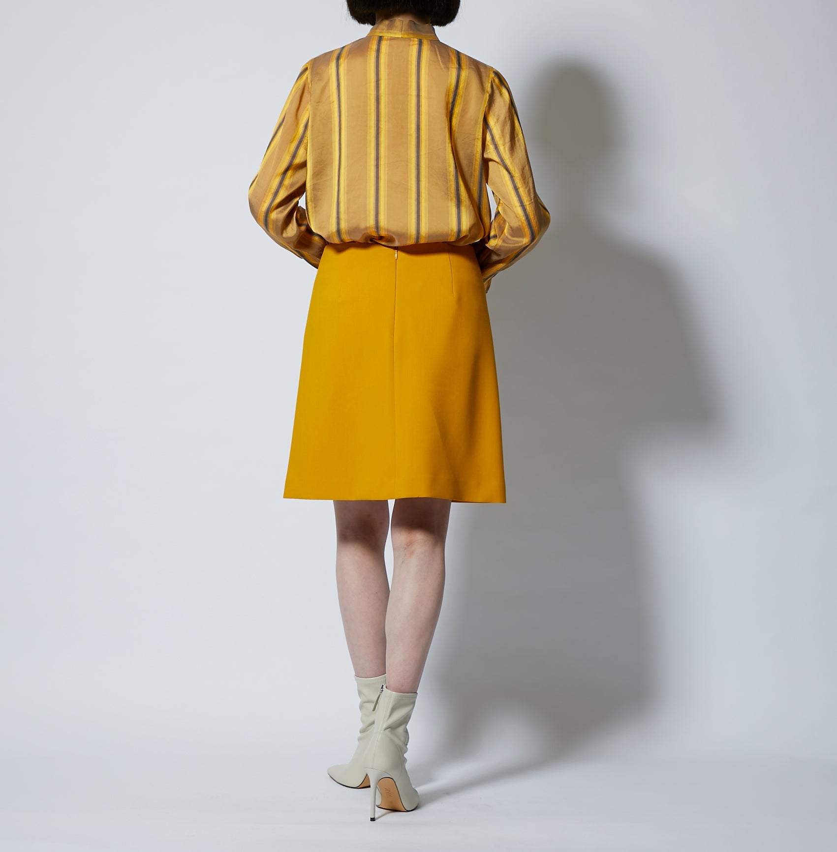 【22AW SALE 商品】Trapezoidal Double Cloth  Skirt